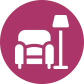 Living room furniture illustration